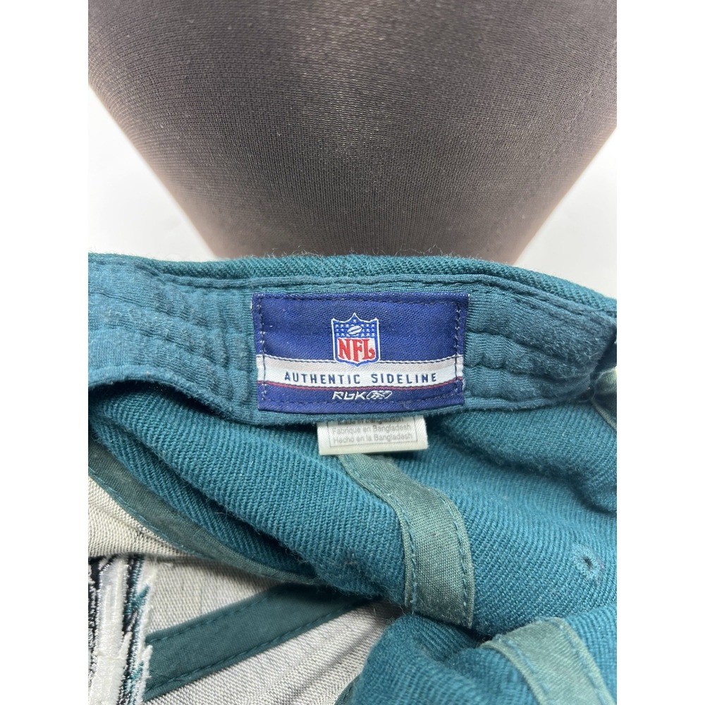 Reebok Philadelphia Eagles NFL Authentic Sideline Hat Green Adjustable Strapback - Picture 5 of 6